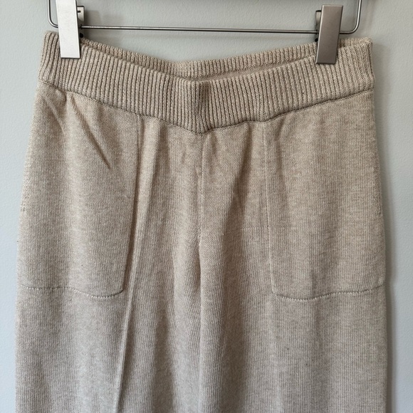 Free People Beach Solar Sweater Set Beige Oatmeal Knit Matching Cozy Set - Picture 7 of 8